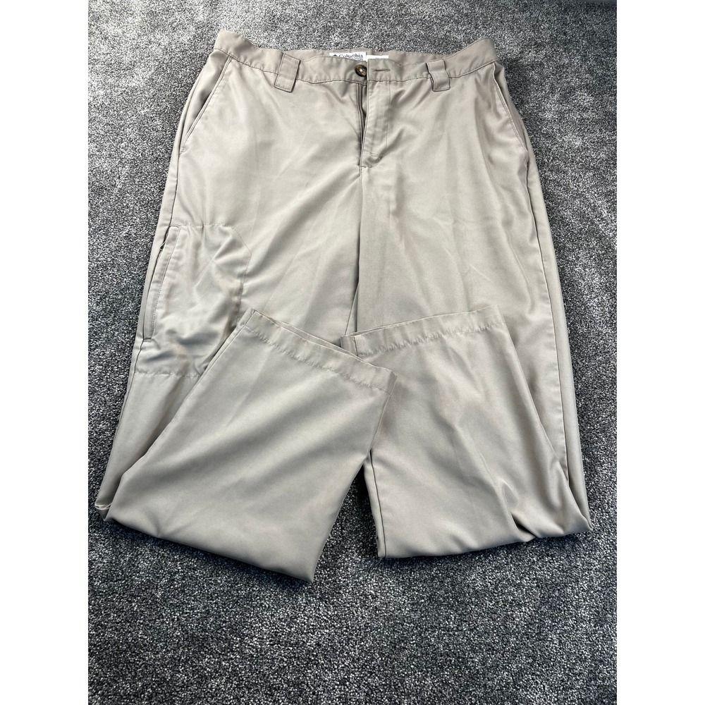 Columbia Sportswear Mens Tan Straight Leg Casual Pants Size 34x30